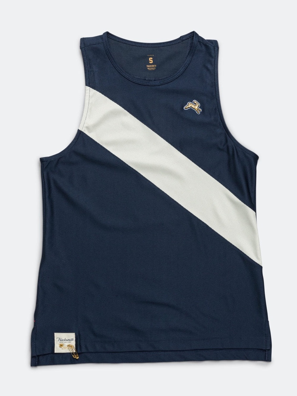 Tracksmith Van Cortlandt Singlet - Navy/Ivory